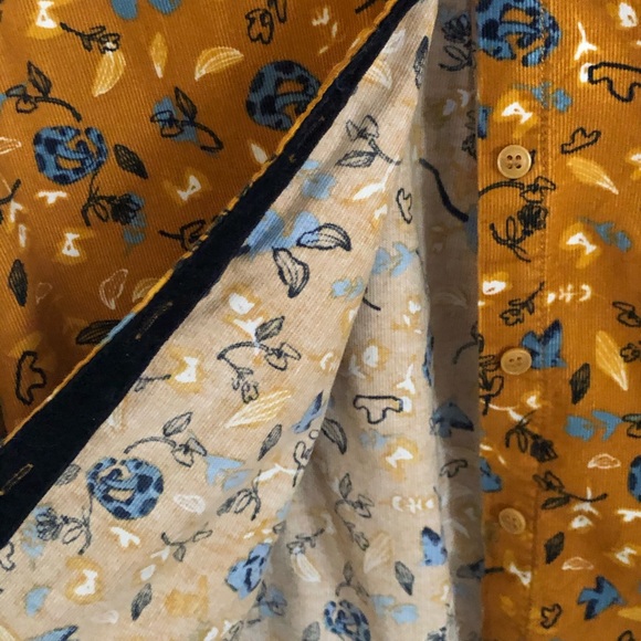 Quirky pattern corduroy shirt S - Picture 5 of 7